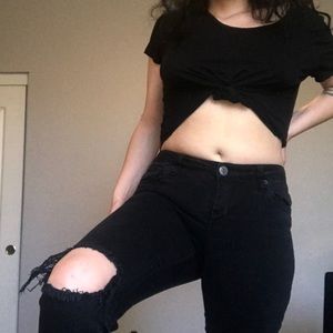 Distressed STS Blue skinny jeans